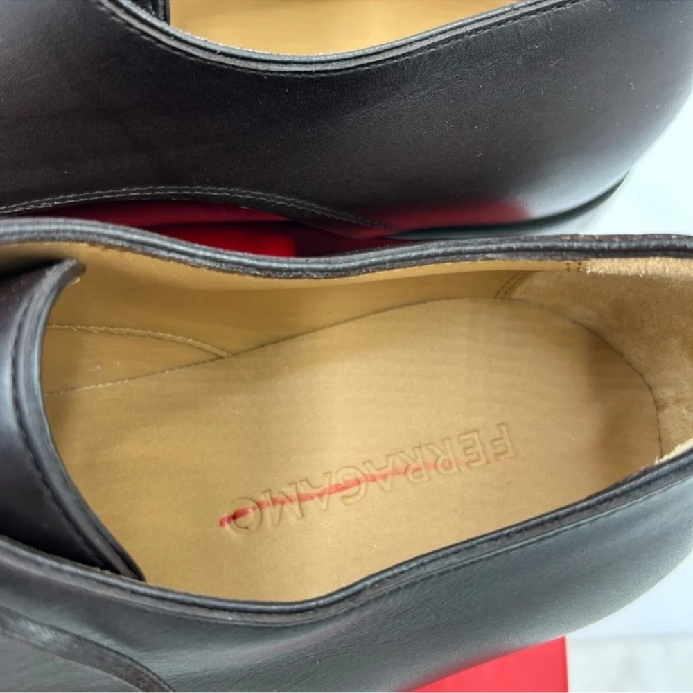 Men’s Salvador Ferragamo Fosco leather Oxford size 9E made in Italy